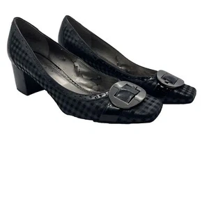 Anne Klein Madesiron IFLEX 8,5 schwarze karierte Blockabsätze - Bild 1 von 16