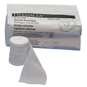 Dermacea Sterile Stretch Bandage 6" x 4 yds. (Stretched) 75" (Relaxed) PK of 12 - Picture 1 of 1