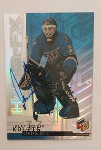 1999-00 Upper Deck HoloGrFx #60 In Person Auto Olaf Kolzig Washington Capitals