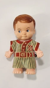 Vintage 1966 Uneeda Hee Wee Pee Wee Baseball Boy Doll made in Hong Kong - Picture 1 of 9