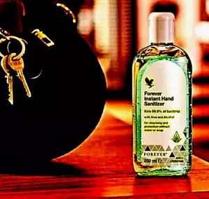 Forever Aloe Vera Instant Hand Sanitizer 250mlx2Pc-Kills 99.9% Bacteria ORIGINAL - Picture 1 of 12
