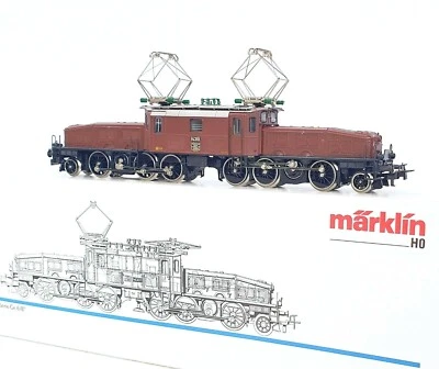 Marklin AC HO Swiss Brown CROCODILE Ce 6/8 Type:14301 ELECTRIC LOCOMOTIVE MIB`90 - Image 1 of 4