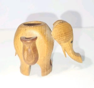 Small Wooden Elephant Figure   Toothpick Holder - Picture 1 of 14