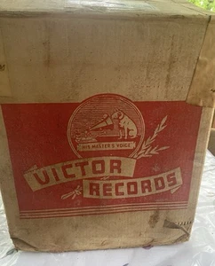1920’s Victor records Shipping Box. All complete just dusty. - Picture 1 of 10