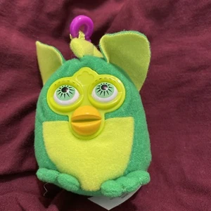 Portachiavi clip peluche Furby McDonald’s 2000Toy verde e verde chiaro - Foto 1 di 4