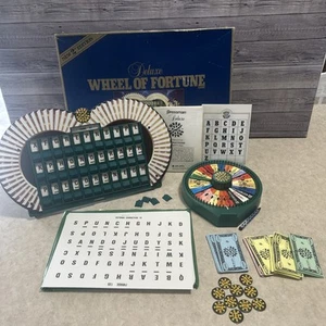 Gioco Vintage 1986 Deluxe Wheel of Fortune 2a Edizione di Pressman COMPLETO - Foto 1 di 10