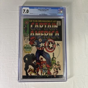 Captain America #100 4/68 Marvel Comic Book CGC Universal Grade 7.0 NEW SLAB. - Picture 1 of 3