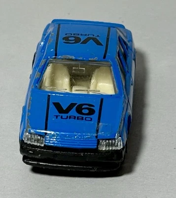 Vintage 1986 MC Toys Maisto Azul Renault 25 V6 Turbo Carro Esportivo 1/64 (estado perfeito) - Imagem 1 de 4