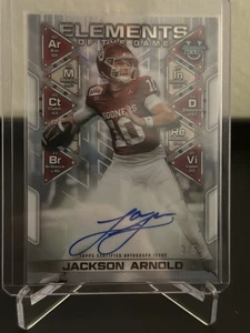 2024 Bowman Best - Elements White - Jackson Arnold Auto /5 Oklahoma Football - Picture 1 of 2