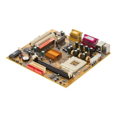 Mainboard PC CHIPS M810LR REV:7.0x Socket 462 (A) SDRAM AGP PCI AMR mATX - Image 1 of 2