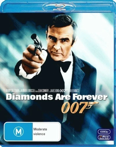 Diamonds Are Forever Blu-ray | Sean Connery | Region B - image 1 of 1