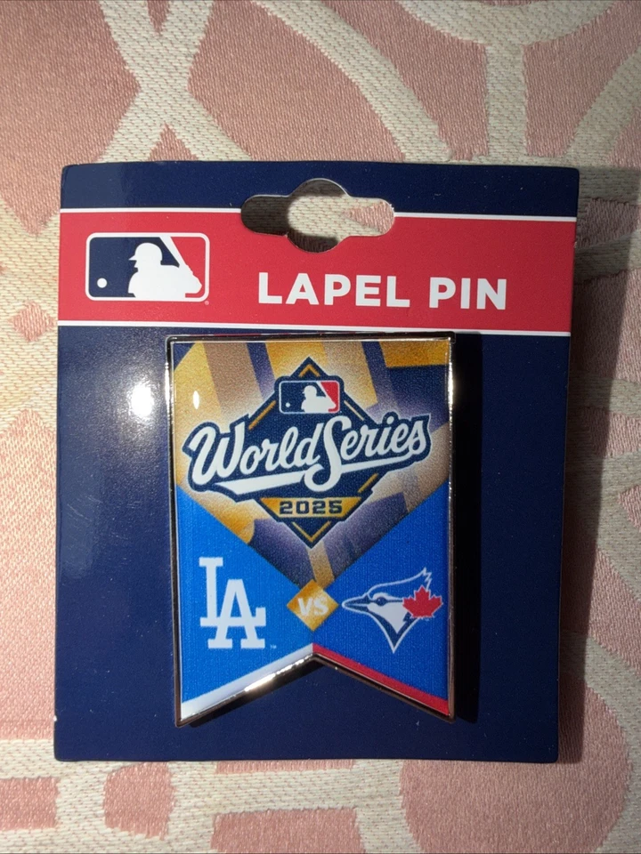 2025 World Series Los Angeles Dodgers vs Toronto Blue Jays Dueling Pin - Image 1 of 1
