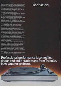 Tocadiscos Technics 1978 Print Ad Technics SL-1600 SL-1700 SL-1800 - Imagen 1 de 7