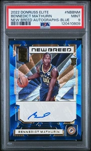 BENNEDICT MATHURIN PSA 9 2022 Donruss Elite New Breed Autographs Blue /25 NB-BNM - Bild 1 von 3