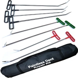 Ganchos para abolladuras, varillas extractoras de abolladuras sin pintura, kit de reparación de automóviles, herramientas para quitar abolladuras de puertas - Imagen 1 de 9