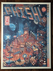 PHISH 2019 MERRIWEATHER COLUMBIA CONCERT POSTER SUNDAY 6/23/2019 MINT 559 /900 - Picture 1 of 8
