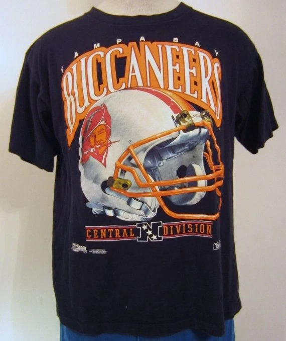 Camiseta Retro Tampa Bay Buccaneers División Central Negra Manga Corta NH2667 Foto 1 de 1