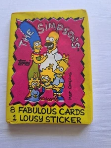 1990 TOPPS "THE SIMPSONS" TRADING CARDS - 1 UNOPENED PACK - Picture 1 of 2