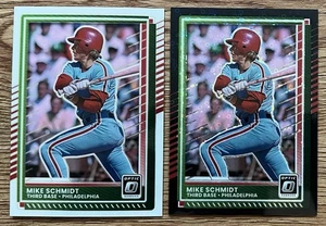 MIKE SCHMIDT 2025 DONRUSS OPTIC 82 BASE & BLACK CIRCLE PRIZM PHILLIES HOF!! - Picture 1 of 2