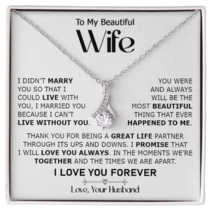 Collar Nudo de Amor para Esposa - Joyería de Navidad Regalo de Marido, Alma Gemela - Imagen 1 de 7