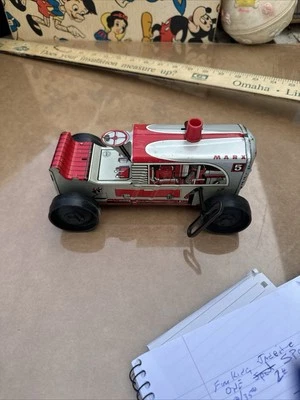 Tractor de cuerda Marx de colección años 50 funciona Foto 1 de 4