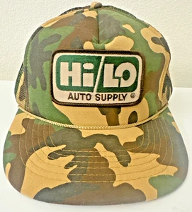 Hi Lo Auto Supply Truckermütze tarnfarben Seil verstellbar Druckknopflasche Schaumstoff Netzrücken - Bild 1 von 11