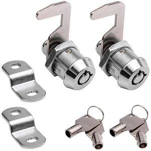 2Pack Tool Box Lock w/ Keys 5/8 Inch Cabinet Cam Lock Keyed Alike Tool Box Lock - Picture 1 of 8