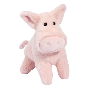 Douglas Toys Peter Pink Pig Muzzle Plush Stuffed Animal Toy, 7" long - Picture 1 of 1