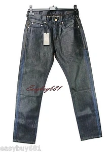 A|X ARMANI EXCHANGE J66 LOW RISE BLACK & BLUE JEANS LOW RISE STRAIGHT NEW 30R - Picture 1 of 11