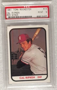 1981 TCMA Minor League Cal Ripken Jr #15 PSA 9 MINT HOF - Picture 1 of 2