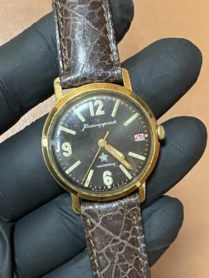 Relógio de pulso vintage Vostok Komandirskie chistopol relógio mecânico AU20 - Imagem 1 de 4