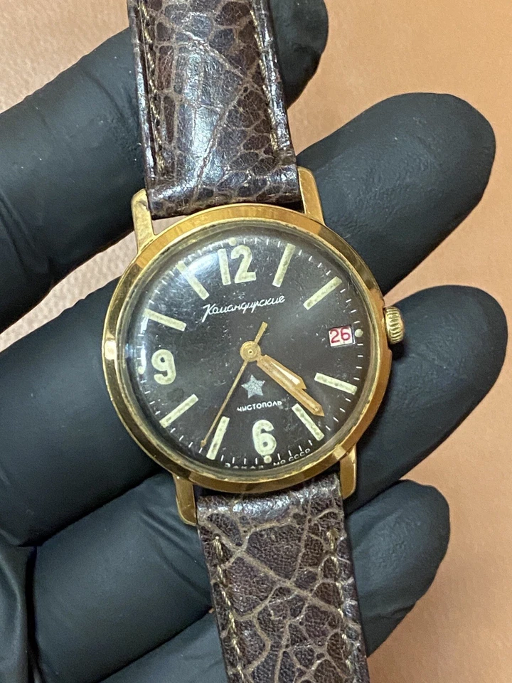 Reloj Pulsera Vintage Vostok Komandirskie Chistopol Reloj Mecánico AU20 Foto 1 de 4
