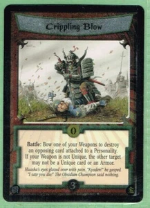 FOIL CRIPPLING BLOW LEGENDS OF FIVE RINGS PROMO CARD - Picture 1 of 2