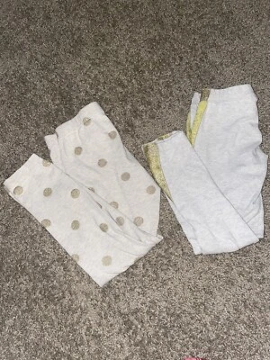 Leggings a rayas doradas tostados para niñas - Crazy 8, talla 5T, paquete Foto 1 de 4