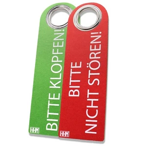 2 Stück HHM Dekoschild Türschild Filz Türhänger Bitte nicht stören