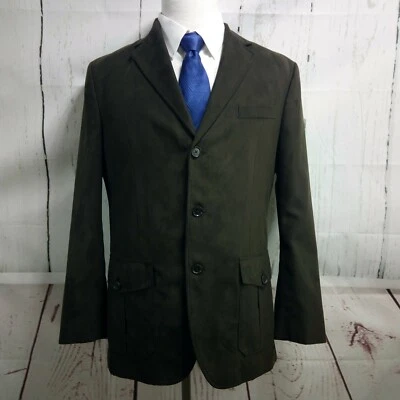 Blazer Abrigo Deportivo Tasso Elba Talla M (39-41) 3 Botones Marrón Foto 1 de 4