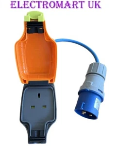 CARAVAN CAMPING ZELT 16A STECKER 13A STECKDOSE ANSCHLUSS ADAPTER ZULEITUNG KABEL 300MM - Bild 1 von 1