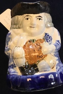 Antique Blue Willow Toby Jug - Picture 1 of 6