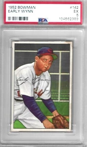 1952 BOWMAN #142 EARLY WYNN INDIANS PSA 5 EX CENTERED L@@K - Picture 1 of 1