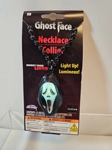 Fun World Official Ghost Face Light Up Necklace BATTERIES DEAD - Picture 1 of 3