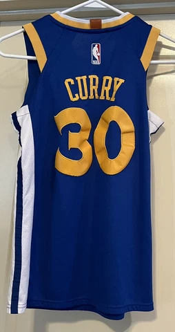 Rare STEPH CURRY Nike NBA JERSEY Kids Youth Golden State WARRIORS Small Swingman Cover