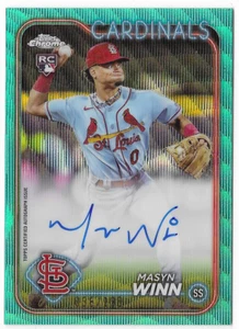 MASYN WINN 2024 TOPPS CHROME ROOKIE AUTO AUTOGRAPH REFRACTOR CARD #38/199! - Picture 1 of 1