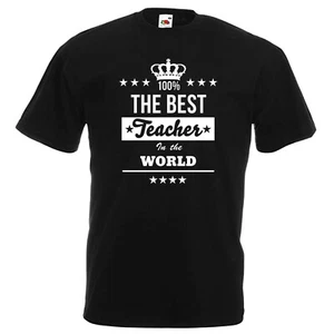El mejor profesor del mundo camiseta regalo para tutor camiseta presente profesor - Imagen 1 de 4