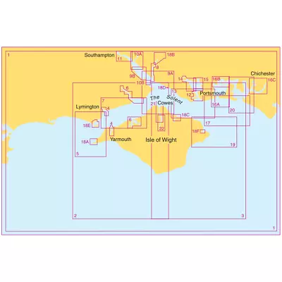 Admiralty Small Craft Charts 5600: The Solent and Approaches - FULL SET - Image 1 of 4