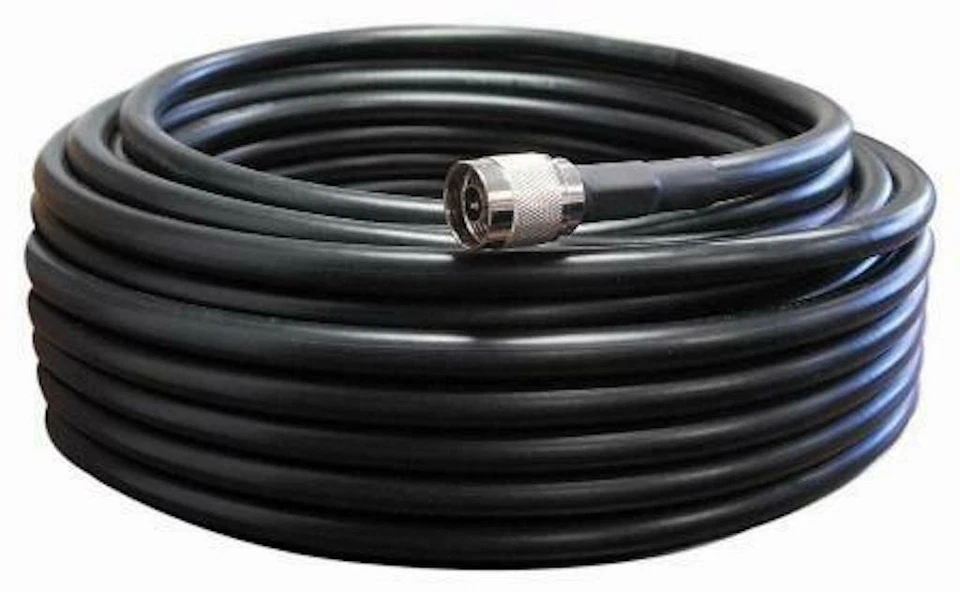 Cellphone SureCall 75-Ft Low Loss LMR-400 Cable Black Color - Image 1 of 1
