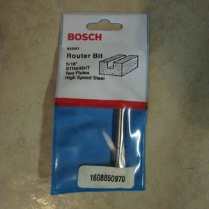 Broca de enrutador Bosch - 5/16" recta - dos flautas - acero de alta velocidad - 85097 (B 7) - Imagen 1 de 2