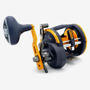 CAMEKOON Level Wind Conventional Saltwater Trolling Fishing Reels with Star Drag
