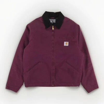 CARHARTT WIP OG DETROIT JACKET I027358 Malbec/Black Aged Canvas S - Image 1 of 4