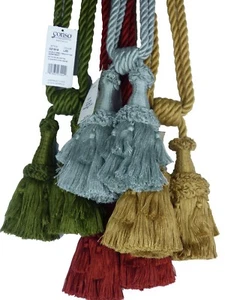 Conso Trims Empress 21919 Tassel Drapery Curtain Tieback 6" Tassels 30" Spread - Picture 1 of 31