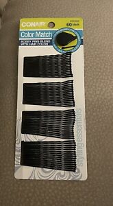 Conair Color Match Bobby Pins, 60 ct, Black